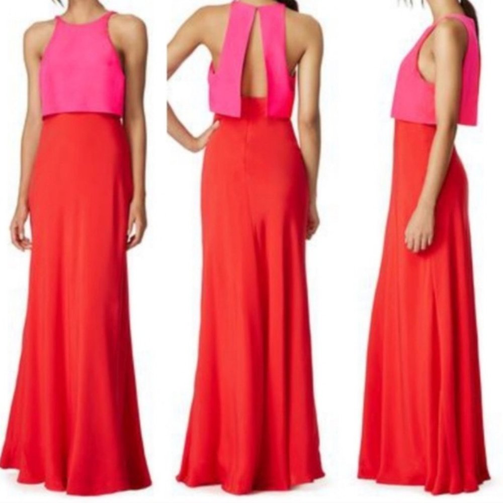Jill by Jill Stuart Lovely Duo Gown Pink/Orange
